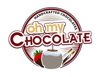Oh My Chocolate logo design by DreamLogoDesign