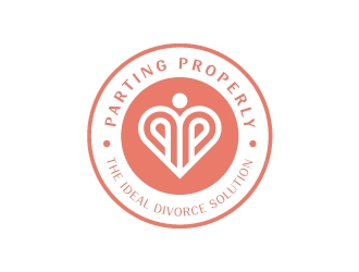 PARTING PROPERLY logo design by nehel