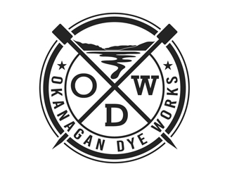Okanagan Dye Works logo design by DreamLogoDesign