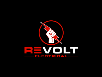REVOLT ELECTRICAL logo design by johana