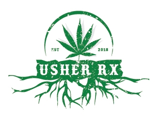 Usher Rx logo design by Lovoos
