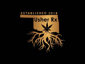 Usher Rx logo design by uttam