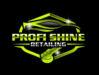 PROFI SHINE Detailing logo design by uttam