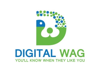 Digital Wag logo design by harshikagraphics