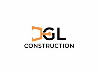 GL CONSTRUCTION logo design by eagerly