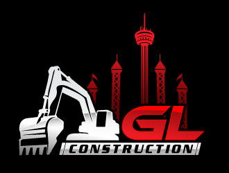 GL CONSTRUCTION logo design by scriotx