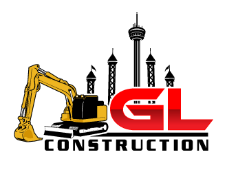 GL CONSTRUCTION logo design by scriotx
