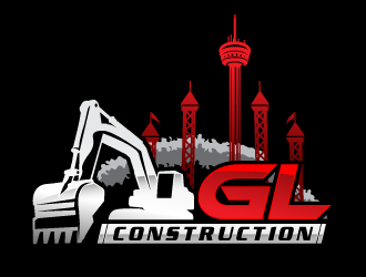 GL CONSTRUCTION logo design by scriotx