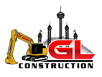 GL CONSTRUCTION logo design by scriotx