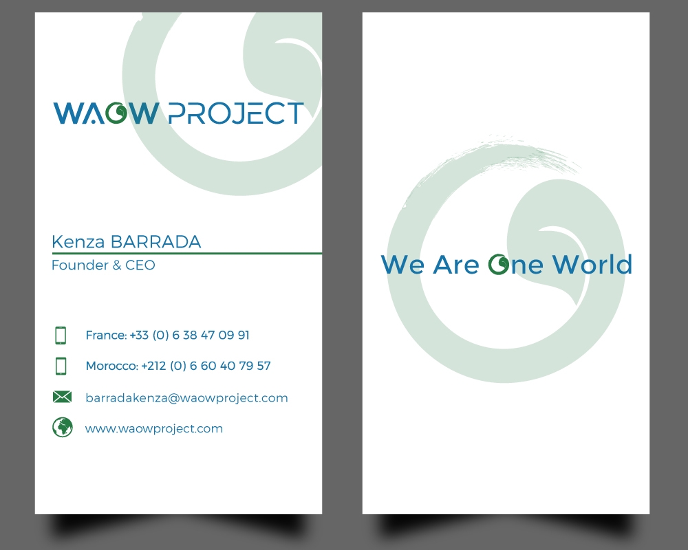 WAOW PROJECT We Are One World logo design by Gelotine