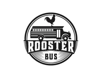 Rooster Bus logo design by DesignPal