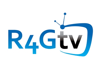 R4G.TV logo design by ManishKoli