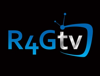 R4G.TV logo design by ManishKoli