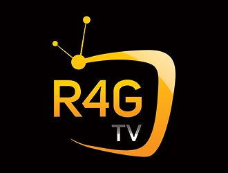 R4G.TV logo design by ManishKoli