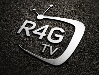 R4G.TV logo design by ManishKoli