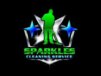 sparkles cleaning service logo design by uttam