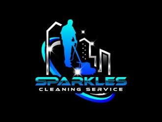 sparkles cleaning service logo design by uttam