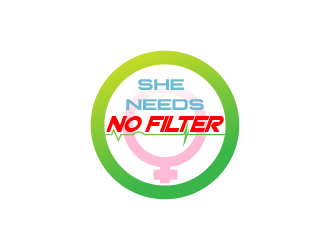 She Needs No Filter  logo design by reight