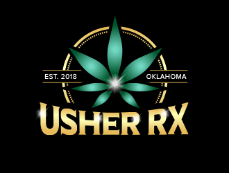 Usher Rx logo design by BeDesign