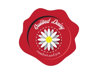 Quilted Daisy logo design by WRIGHTMEDIA