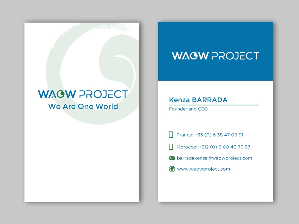 WAOW PROJECT We Are One World logo design by labo