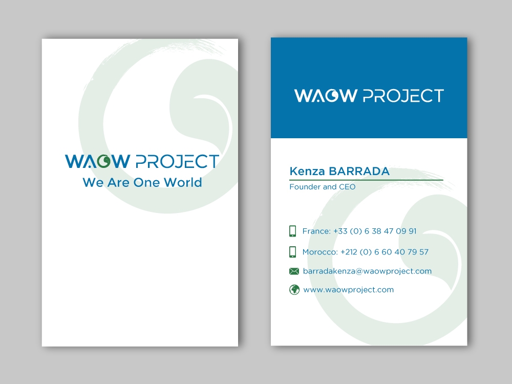 WAOW PROJECT We Are One World logo design by labo