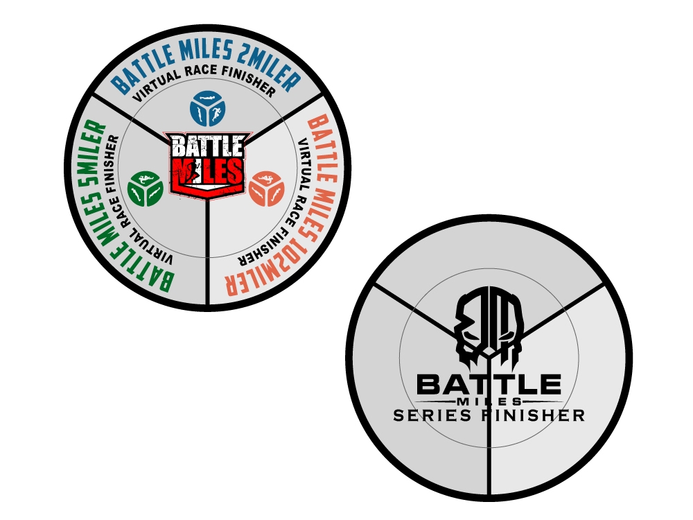 BATTLE MILES logo design by labo