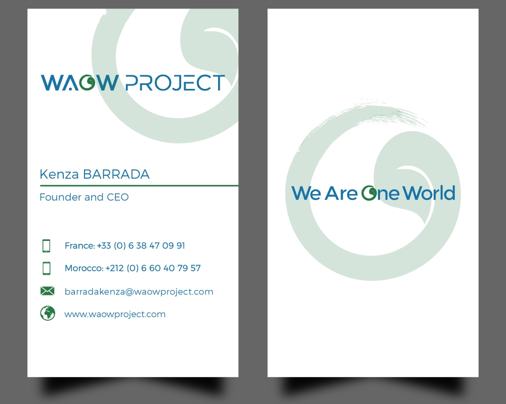 WAOW PROJECT We Are One World logo design by Gelotine