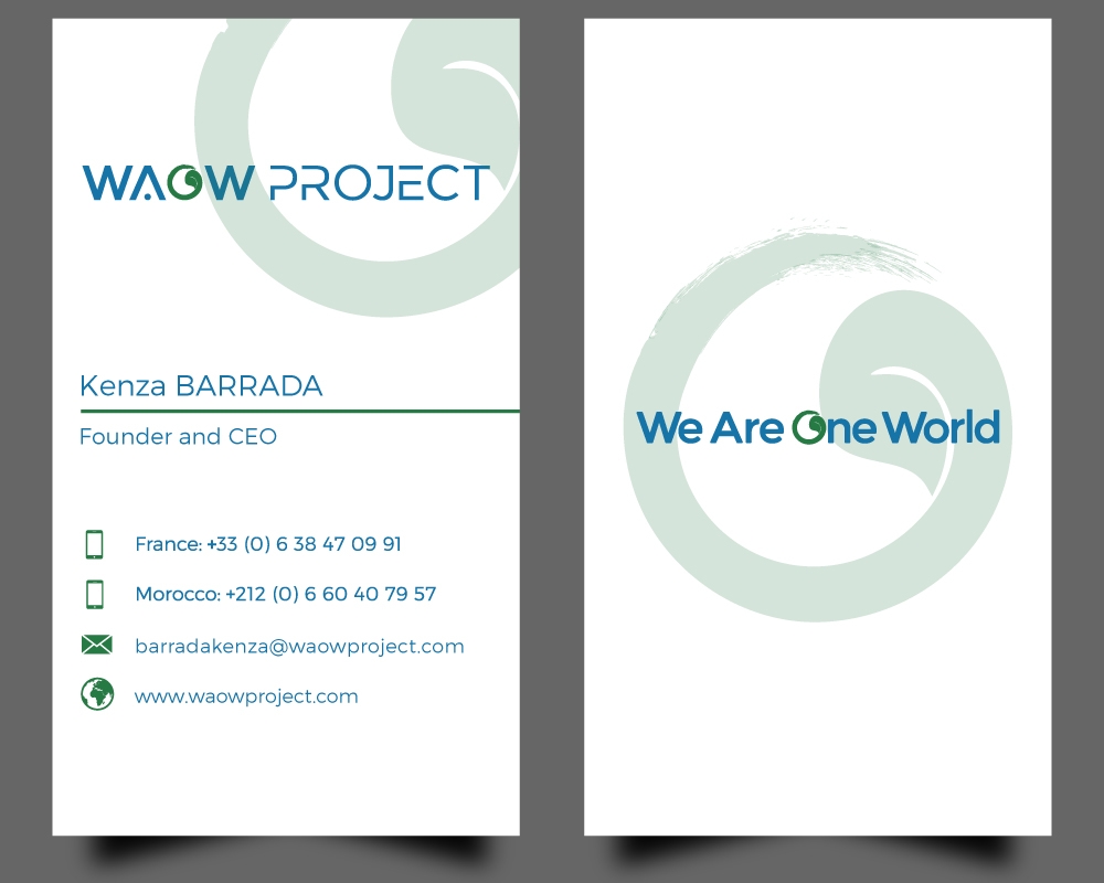 WAOW PROJECT We Are One World logo design by Gelotine