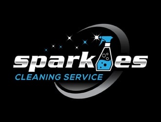 sparkles cleaning service logo design by MAXR