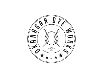 Okanagan Dye Works logo design by Dhieko