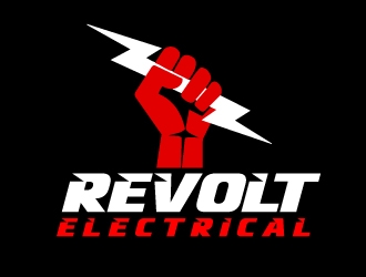 REVOLT ELECTRICAL logo design by ElonStark