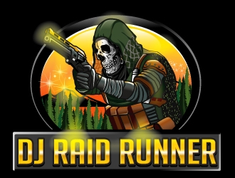 DJRaidRunner logo design by logoviral