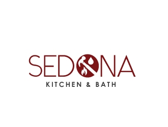 Sedona Kitchen & Bath logo design by Foxcody