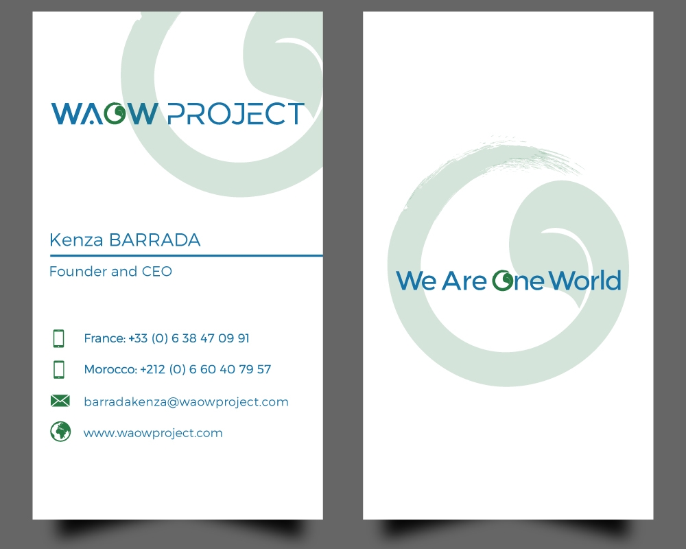 WAOW PROJECT We Are One World logo design by Gelotine