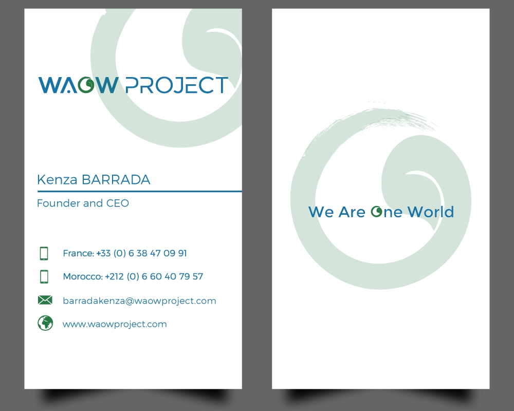 WAOW PROJECT We Are One World logo design by Gelotine