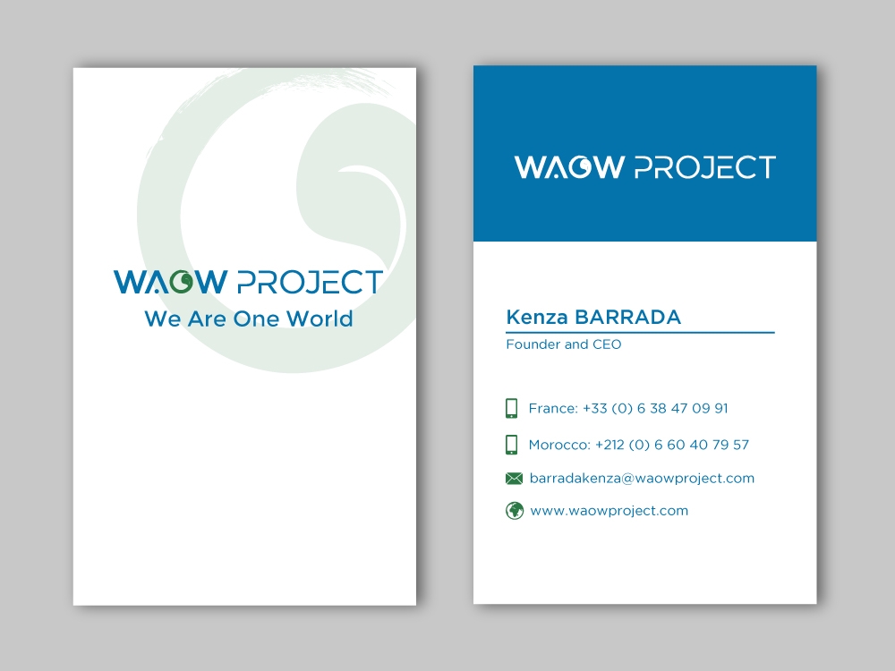WAOW PROJECT We Are One World logo design by labo