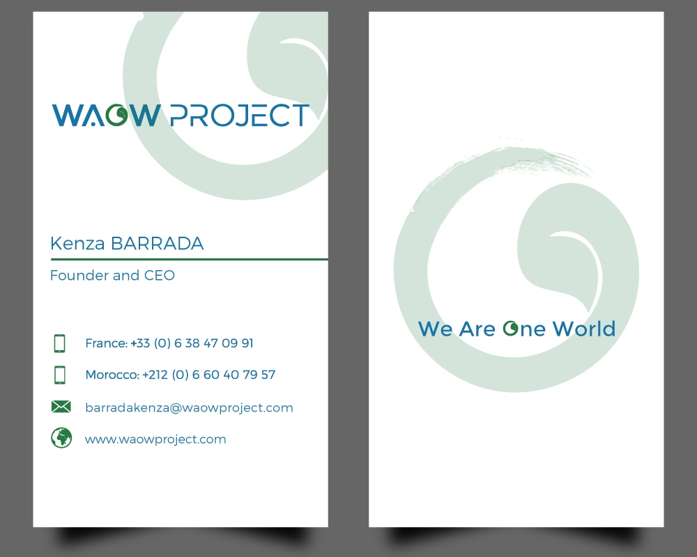 WAOW PROJECT We Are One World logo design by Gelotine