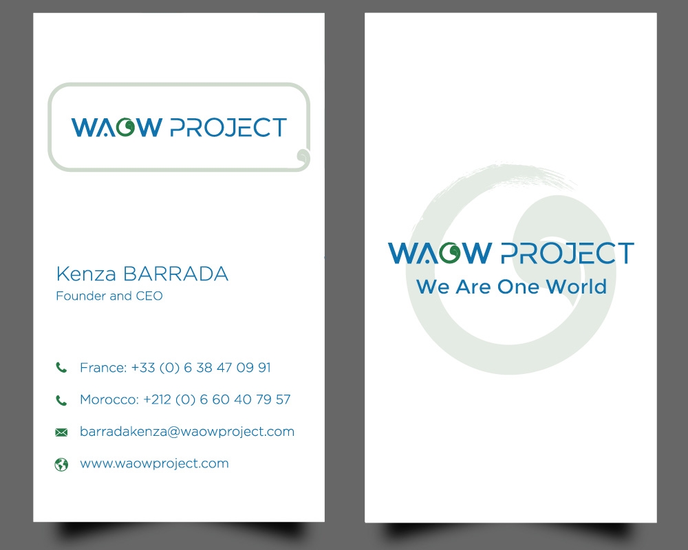 WAOW PROJECT We Are One World logo design by Boomstudioz