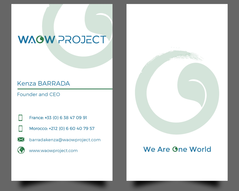 WAOW PROJECT We Are One World logo design by Gelotine