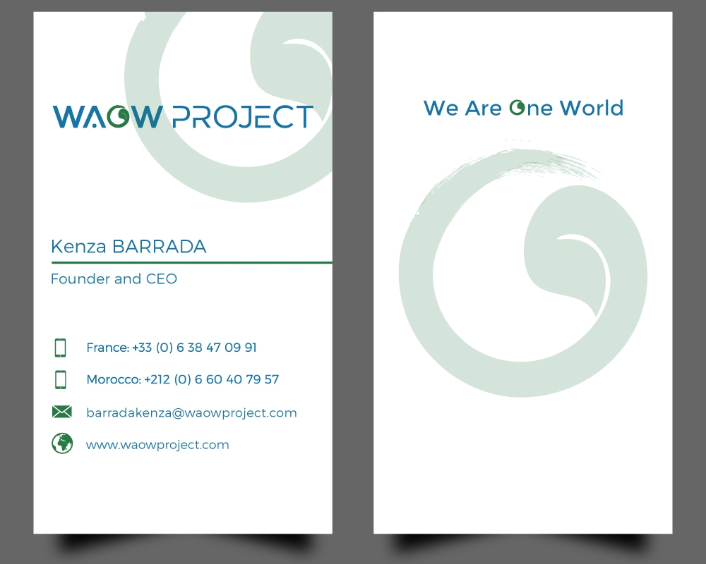 WAOW PROJECT We Are One World logo design by Gelotine