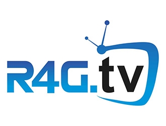 R4G.TV logo design by ManishKoli