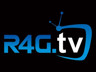 R4G.TV logo design by ManishKoli
