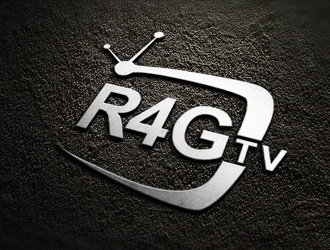 R4G.TV logo design by ManishKoli
