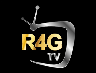 R4G.TV logo design by ManishKoli
