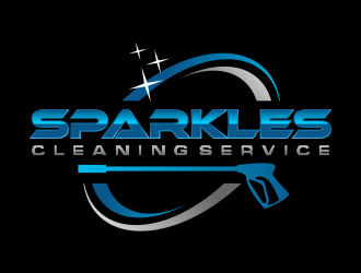 sparkles cleaning service logo design by done