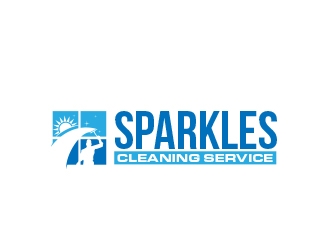 sparkles cleaning service logo design by MarkindDesign
