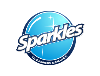 sparkles cleaning service logo design by ekitessar