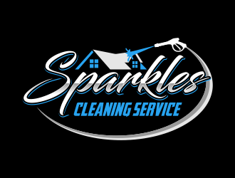 sparkles cleaning service logo design by ingepro