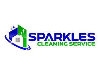 sparkles cleaning service logo design by jaize